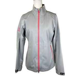Nike Golf Storm-Fit Woman's Jacket Size M Gray‎ Hyperadapt Full Zip Rain Jacket